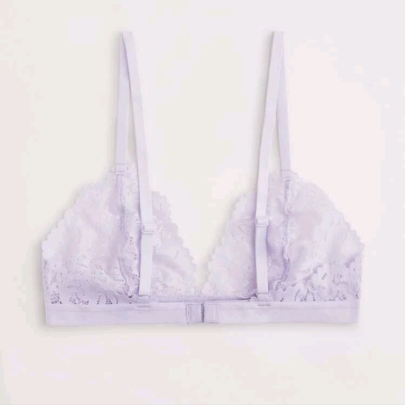 Lilac Lace Triangle Bralette - Picture 2 of 5